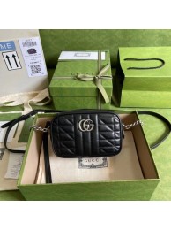 Gucci GG Marmont mini shoulder bag 634936 black HY6332TL77