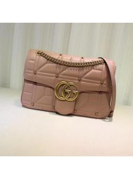Gucci GG Marmont Mmatelasse Shoulder Bag 443496 Pink HY3428iZ66