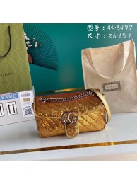 Gucci GG Marmont Sequin Mormont Small Shoulder bag 443497 gold HY3014sp14