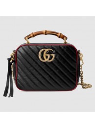 Gucci GG Marmont series small bamboo shoulder bag 602270 black HY12695Zr53