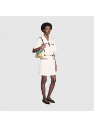 Gucci GG Marmont small shoulder bag 443497 Pastel blue HY23583UE80
