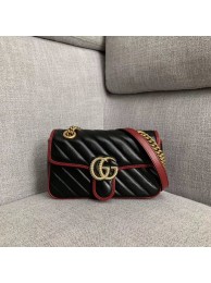 Gucci GG Marmont small shoulder bag 446744 black HY24233iZ66
