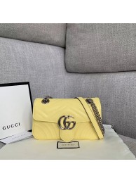 Gucci GG Marmont small shoulder bag 446744 yellow HY9025fr81