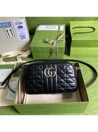 Gucci GG Marmont small shoulder bag 447632 black HY26656DV39