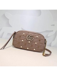 Gucci GG Marmont Small Shoulder Bag 447632 Pink HY13584Gh26
