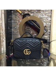 Gucci GG Marmont Small Shoulder Bag 498100 Black HY7668tQ92