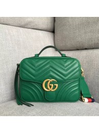 Gucci GG Marmont small shoulder bag 498100 green HY20675FA31