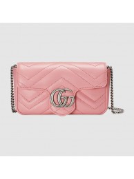 Gucci GG Marmont super mini bag 476433 Pastel pink HY26029CD62