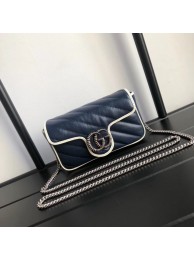 Gucci GG Marmont super mini bag 574969 Navy HY13386CC86