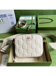 Gucci GG Matelasse leather shoulder bag 702234 white HY13465aj95
