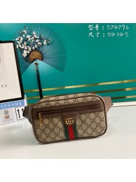 Gucci GG Original GG Leather belt bag 574796 brown HY12731Va47