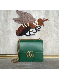 Gucci GG Original Marmont Leather Shoulder Bag 431384A Green HY13257bT70