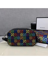 Gucci GG Psychedelic Canvas Messenger Bag 574886 black HY26932dX32
