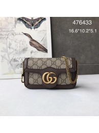 Gucci GG Supreme canvas 476433 Mini Shoulder Bag brown HY50Lp50
