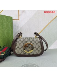 Gucci GG Supreme canvas Blondie mini bag 698643 brown HY2201DV39