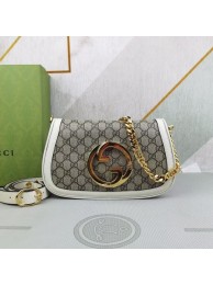 Gucci GG Supreme canvas Blondie shoulder bag 699268 white HY18245Jz48