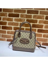 Gucci GG Supreme Canvas Top Handle Bag 621220 Khaki HY3669mV18