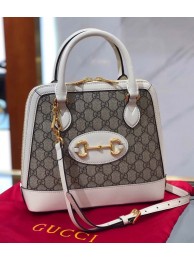 Gucci GG Supreme Canvas Top Handle Bag 621220 White HY14495vj67
