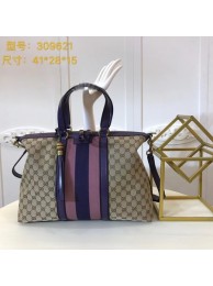 Gucci GG Supreme Canvas Tote Bag 309621 Purple HY14855ki86