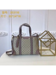Gucci GG Supreme Canvas Tote Bag 353116 Rose HY17778uU16