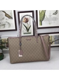 Gucci GG Supreme Canvas Tote Bag 353437 Pink HY9480vK93