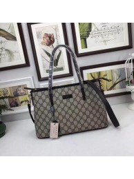 Gucci GG Supreme Canvas Tote Bag 353440 Black HY13491TP23