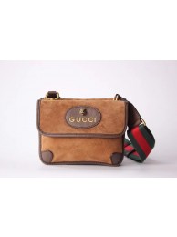 Gucci GG Supreme messenger bag 501050 Chestnut suede HY1253Ri95