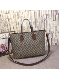 Gucci GG Supreme Tote Bag 453705 Brown HY19131Af99