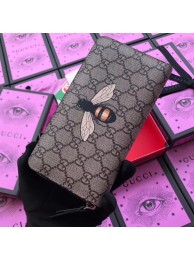 Gucci GG Supreme zip around wallet 451273 bee HY13089Oq54