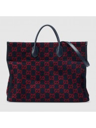 Gucci GG wool shopping bag 598169 Blue and red HY26476DS71