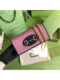 Gucci Horsebit 1955 chain wallet 621892 pink HY6470fr81