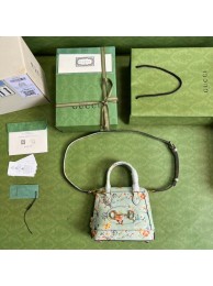 Gucci Horsebit 1955 mini top handle bag 640716 light blue HY18260UM91