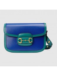 Gucci Horsebit 1955 small shoulder bag 602204 blue HY19484MO84