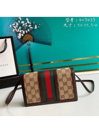 Gucci Horsebit 1955 wallet with chain 409439 brown HY5468Pf97