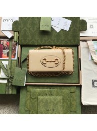 Gucci Horsebit 1955 wallet with chain 621892 Beige HY10550lu18