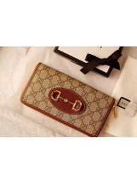 Gucci Horsebit 1955 zip around wallet 621889 brown HY9542jo45