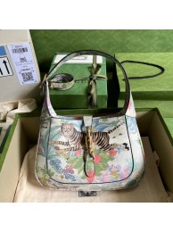 Gucci Jackie 1961 small flower hobo bag 636709 tiger HY9751JD63