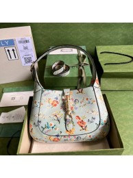 Gucci Jackie 1961 small hobo bag 636709 light blue HY22437np57