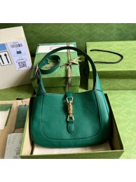 Gucci Jackie 1961 small natural grain bag 636709 Emerald green HY19488iZ66