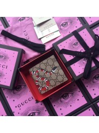 Gucci Kingsnake print GG Supreme wallet 451268 black HY17261qM91