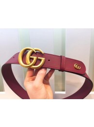 Gucci Leather Belt 414525 Wine HY10873Ty85