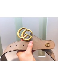 Gucci Leather Belt 414529 Apricot HY12874Is79