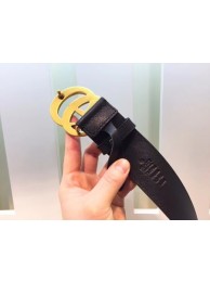 Gucci Leather Belt 414529 Black HY480dV68