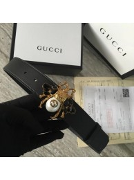 Gucci leather belt 499638 black HY18571Va47