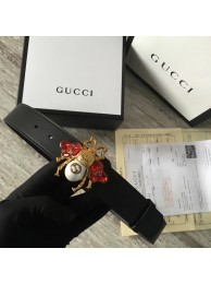 Gucci leather belt 499638 black HY24477vX33