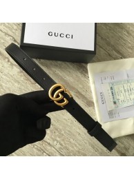 Gucci Leather belt with Double G buckle 409417 black HY9969CD62