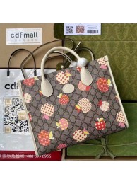 Gucci Les Pommes small tote 659983 white HY641EW67