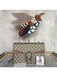 Gucci Medium Dionysus GG Canvas Shoulder Bag 400249 Camel HY11038vX95