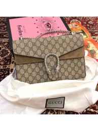 Gucci Medium Dionysus GG Canvas Shoulder Bag 400249 Taupe HY11831Af99