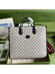 Gucci Medium tote with Interlocking G 674148 blue HY2473ta99